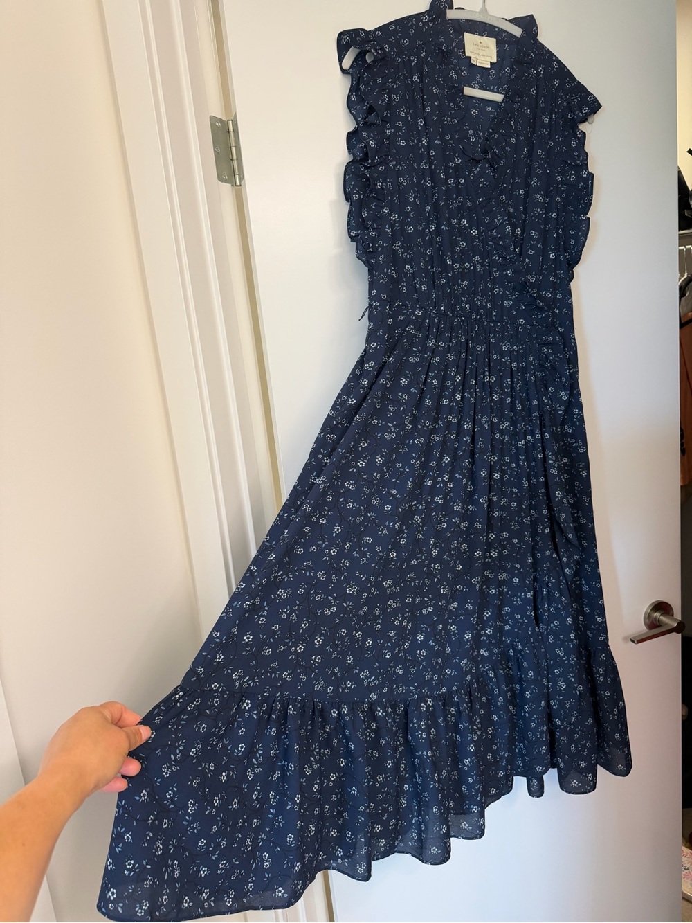 ✨ HOST PICK ✨ Kate Spade New York West Wild Rose Ruffle Wrap Dress Size 14 - Picture 5 of 5